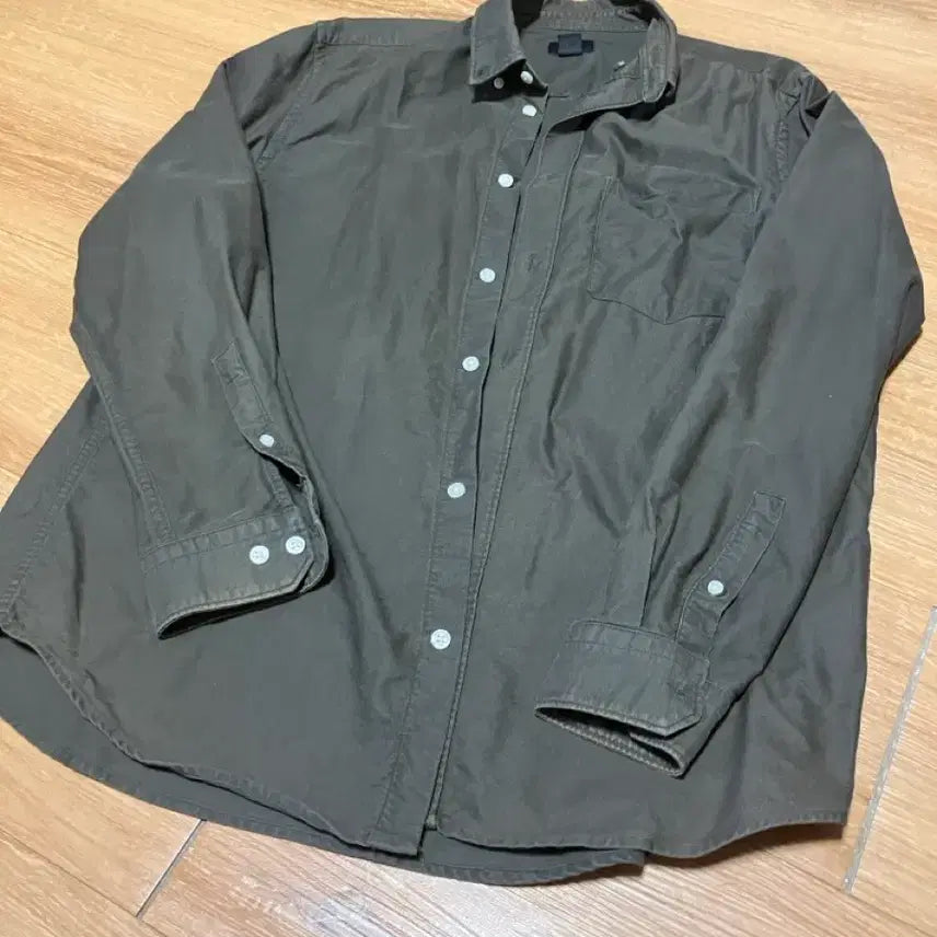 [BUNJANG] H&M Men's Khaki Shirt / H&M 남성 셔츠 (카키색)