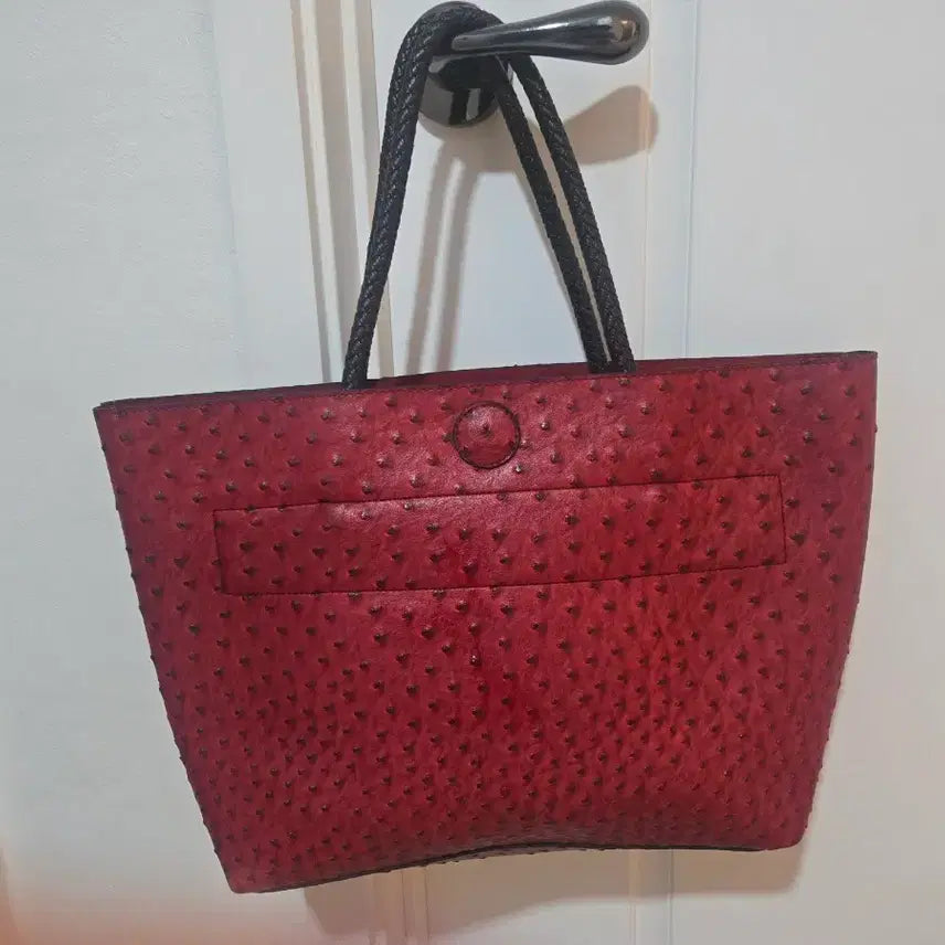 [BUNJANG] Ostrich Leather Tote Bag / 타조가죽 토트백 새제품