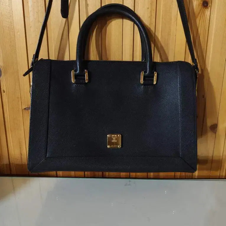 [BUNJANG] MCM Saffiano Nuovo L Leather Tote Bag Crossbody / 엠씨엠 사피아노 누오보엘 가죽 토트백 겸 크로스백