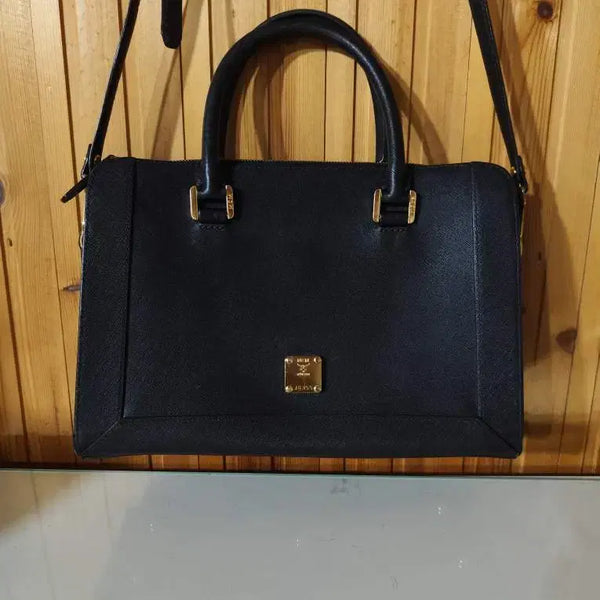 [BUNJANG] MCM Saffiano Nuovo L Leather Tote Bag Crossbody / 엠씨엠 사피아노 누오보엘 가죽 토트백 겸 크로스백