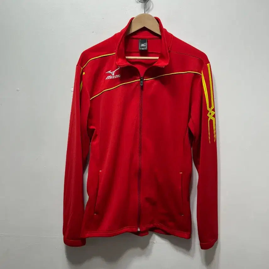 [BUNJANG] Mizuno Red Track Jacket Zip-up Size 100 / 미즈노 빨간색 트랙 자켓 집업 100사이즈