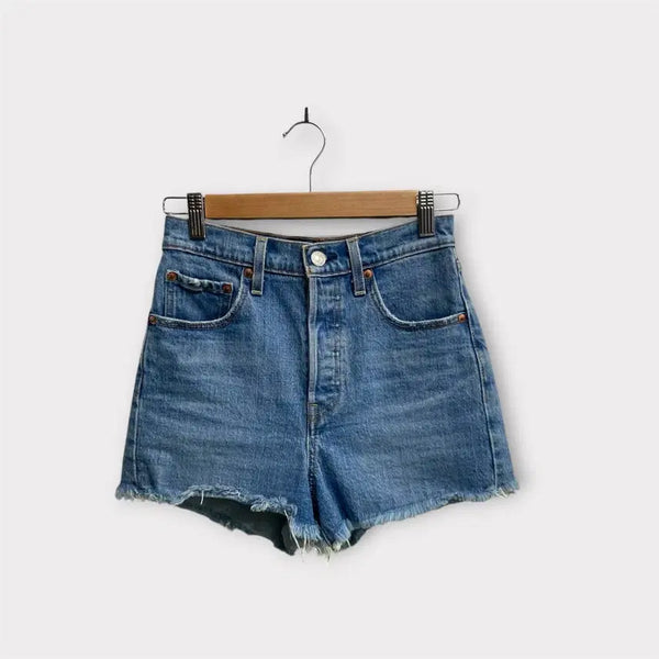[BUNJANG] Levi's Premium Ribcage Denim Shorts - Size 25 / 리바이스 프리미엄 립케이지 데님 숏팬츠-25사이즈
