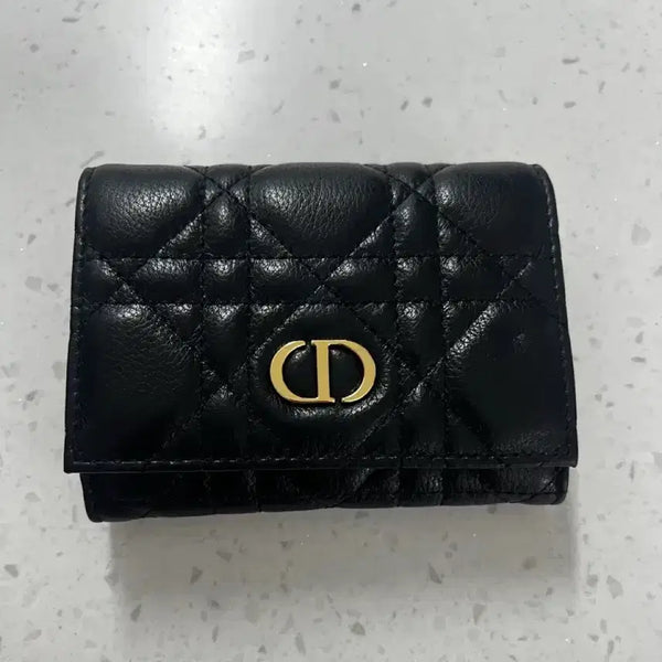 [BUNJANG] Dior Style Black Quilted Card Holder / 디올 st 블랙 퀼팅 카드 새상품