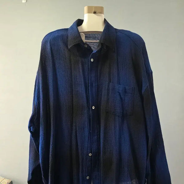 [BUNJANG] MOMA Long Sleeve Check Pattern Shirt / MOMA 모마 남방 긴팔