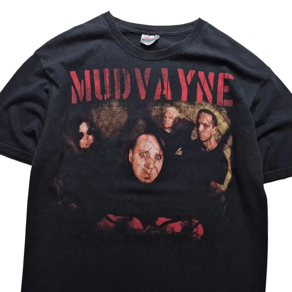 [BUNJANG] Mudvayne 00s New Game Tour Graphic T-Shirt - Charcoal Black (Size M) / [3일간 20%할인] [M] 빈티지 머드베인 00s 뉴게임투어 밴드티