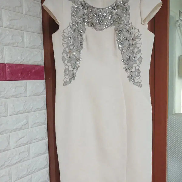 [BUNJANG] Minimum Reflex Beaded Midi Dress Size 66 / 미니멈 리플렉스 비즈 장식 원피스 66사이즈