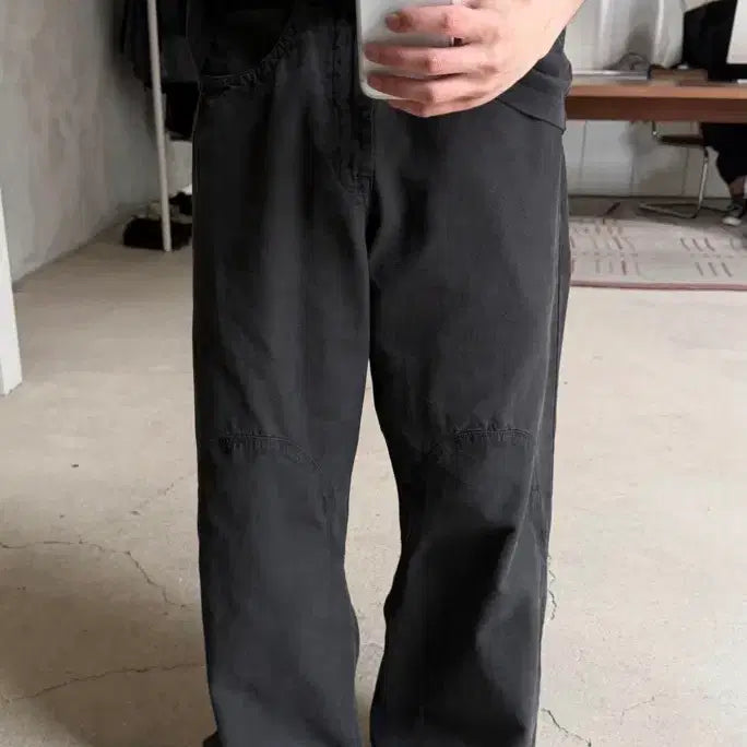 [BUNJANG] Politeu Flame Pants Charcoal / 2,구매) 폴리테루 플레임 팬츠 차콜