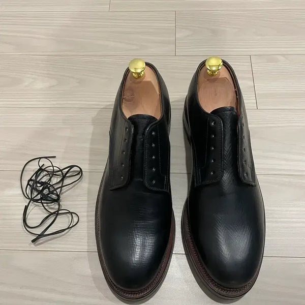 [BUNJANG] Viberg Black Boxboard Shell Blucher / Viberg black boxboard shell blucher