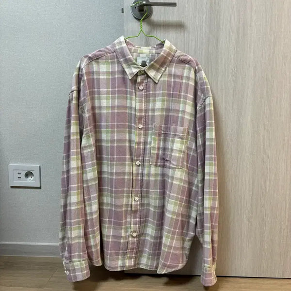 [BUNJANG] H&M Check Long-Sleeve Shirt XL / H&M 체크 셔츠 남방 긴팔 XL