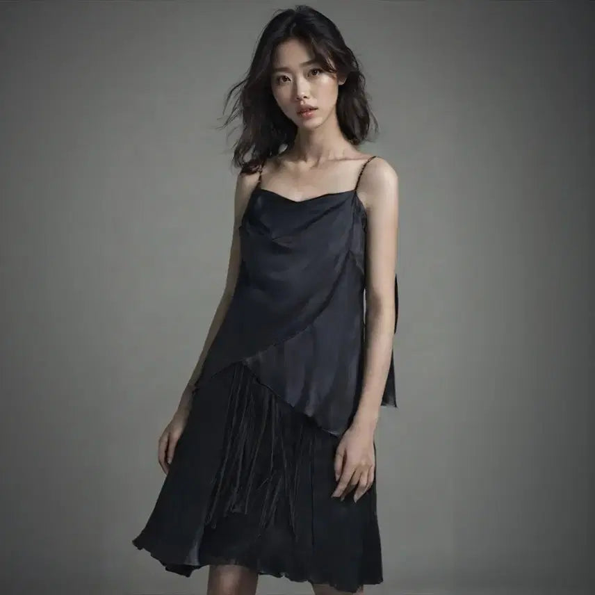 [BUNJANG] Emporio Armani Black Silk Dress / 엠포리오 아르마니 블랙 실크 원피스