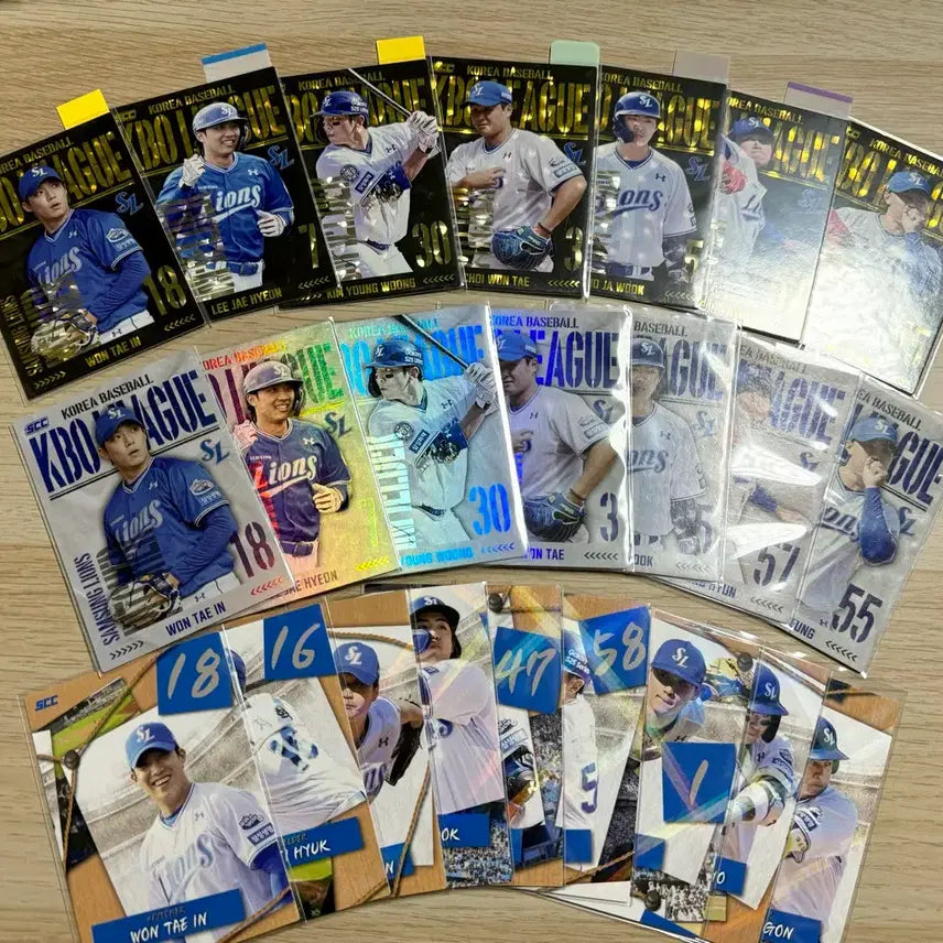 [BUNJANG] 2025 KBO Samsung Lions Baseball Cards - Taein Won, Jaehyeon Lee, Yeongung Kim, Wontae Choi, Jaguk Gu, Seunghyun Lee, Chanseung Bae / 25년 KBO 삼성라이온즈 카드 원태인,이재현,김영웅,최원태,구자욱등