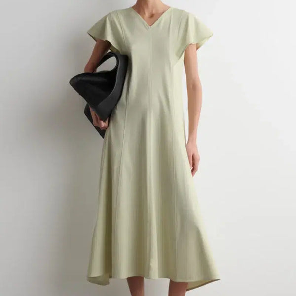 [BUNJANG] COS Petal Sleeve Cotton Maxi Dress / 25년 코스 COS 페탈 슬리브 코튼 맥시 드레스 롱원피스러플반팔여름민트