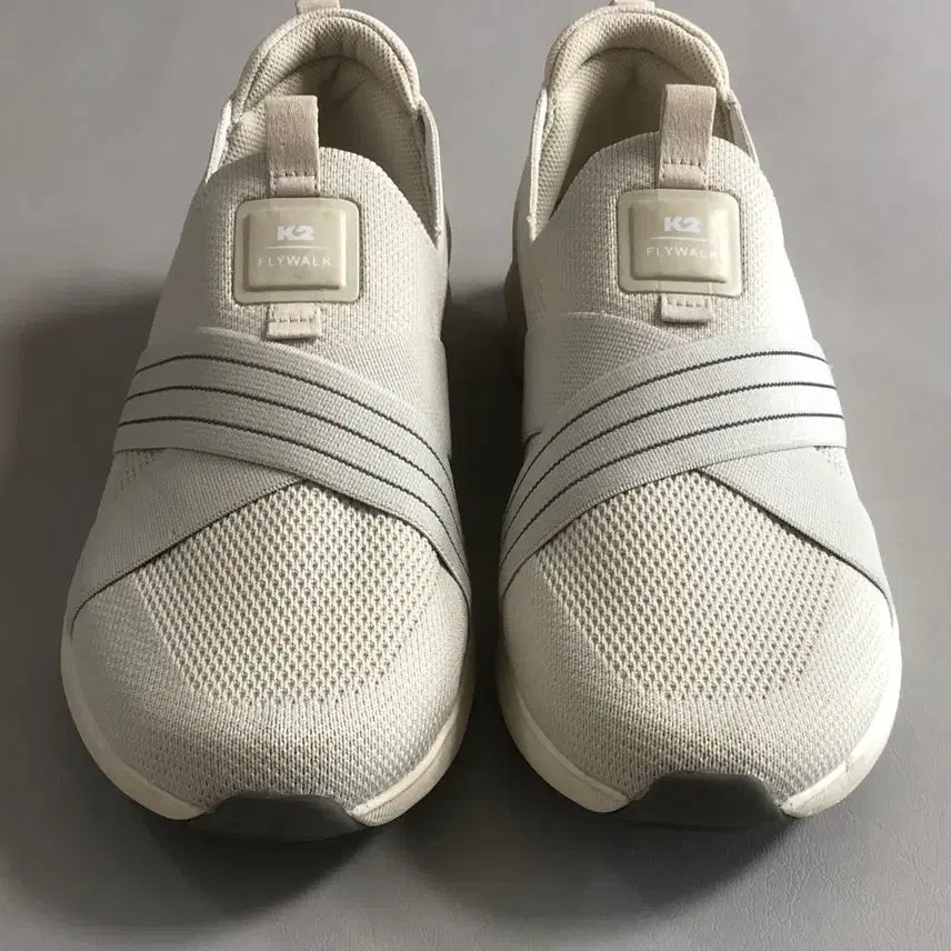 [BUNJANG] K2 Women's Beige Knit Slip-on Shoes (250) / K2 여성 베이지 슬립온 250