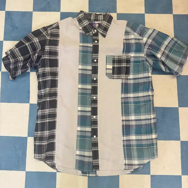 [BUNJANG] The North Face Purple Label Colorblock Check Shirt XL / 노스페이스 퍼플라벨 배색 체크 셔츠 XL