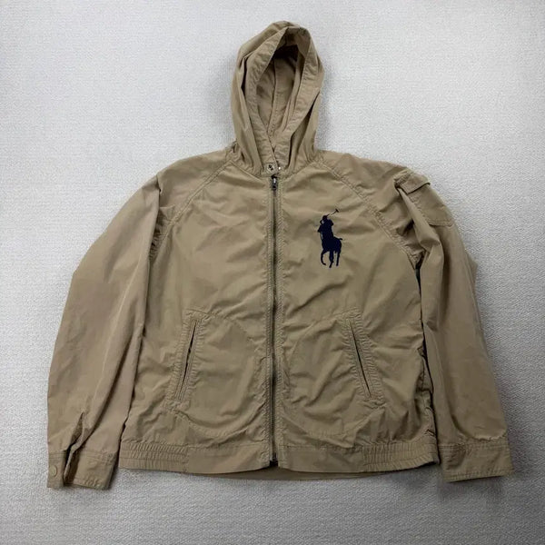 [BUNJANG] Polo Ralph Lauren Big Pony Beige Hooded Jacket / 폴로 랄프로렌 빅포니 베이지 후드 자켓