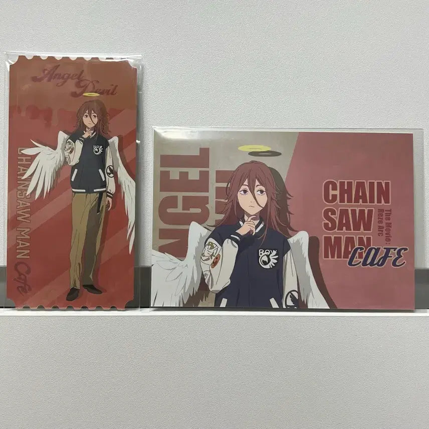 [BUNJANG] Chainsaw Man Angel Devil Collaboration Cafe Ticket & Postcard Set / 체인소맨 (천사의 악마) 티켓+엽서 콜라보 카페 팝업 굿즈