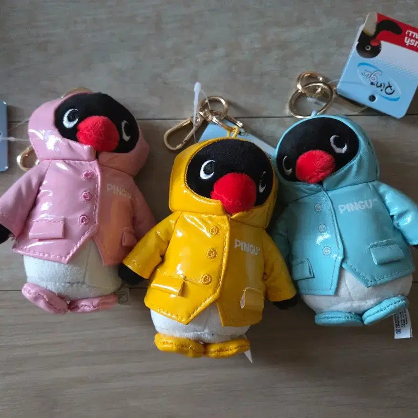 [BUNJANG] Pingu Bag Charm Doll Keychain / +민트 우비핑구 추가)핑구 가방고리 인형 키링
