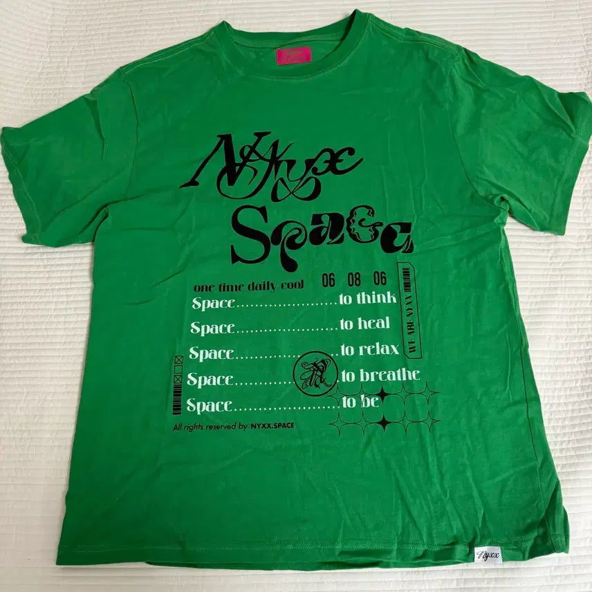 [BUNJANG] NYXX Short Sleeve T-Shirt Green / nyxx 반팔티 그린