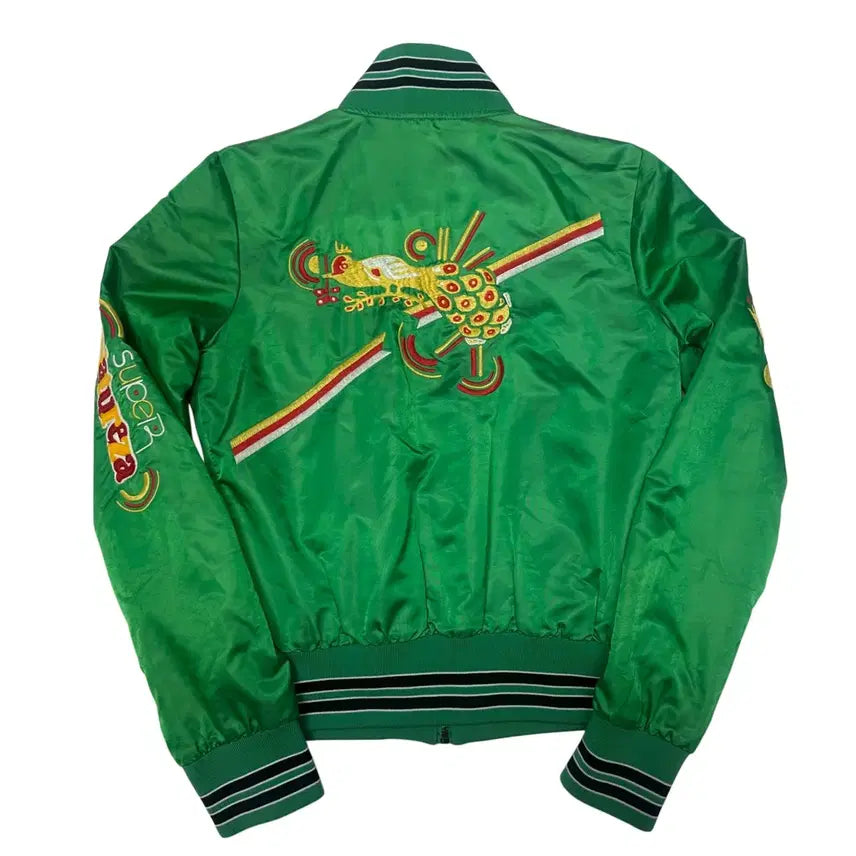 [BUNJANG] Diesel Back Logo Green Sukajan 95 / 디젤 백로고 그린스카쟌 95