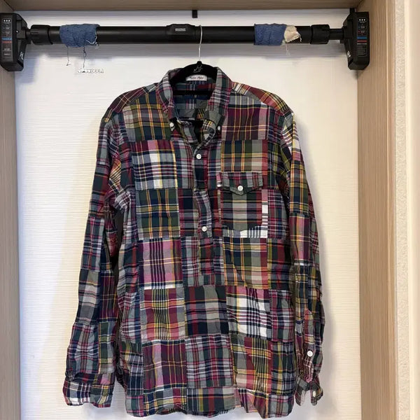 [BUNJANG] Polo Ralph Lauren Madras Patchwork Check Shirt M / 폴로 랄프로렌 마드라스  패치워크 체크 셔츠 M
