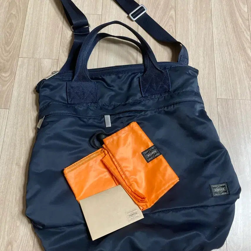 [BUNJANG] Yoshida Porter 2-Way Frame Helmet Bag Navy / 요시다포터 2way프레임 헬멧백 네이비