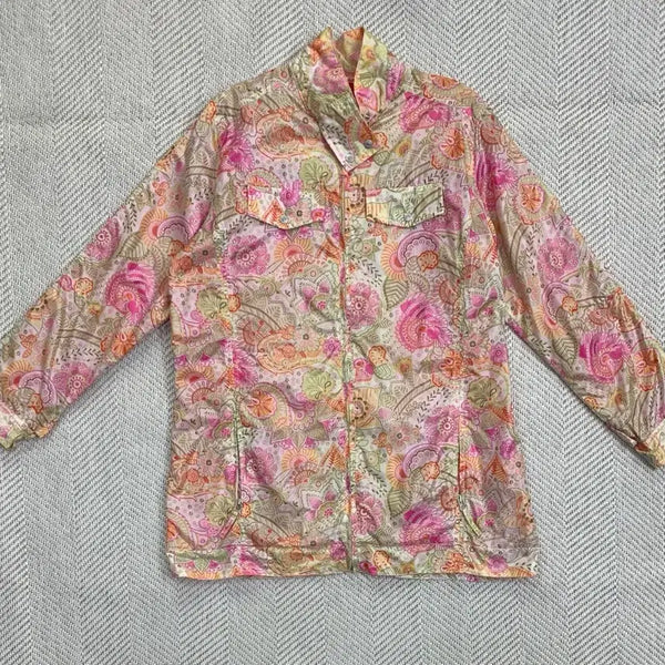 [BUNJANG] Oilily Flower Pattern Women's Zip-Up Jacket / 오일릴리 플라워 패턴 여성 집업 자켓
