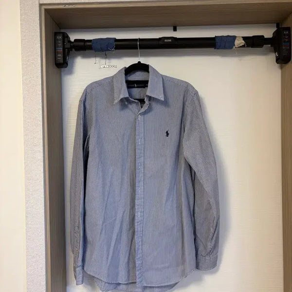 [BUNJANG] Polo Ralph Lauren Striped Shirt Blue M / 폴로 랄프로렌 스트라이프 셔츠 블루 M 미세얼룩