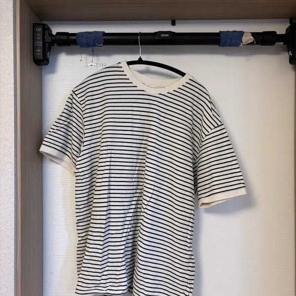 [BUNJANG] Striped Short Sleeve T-Shirt (L) / 단가라 스트라이프 반팔 티셔츠 L