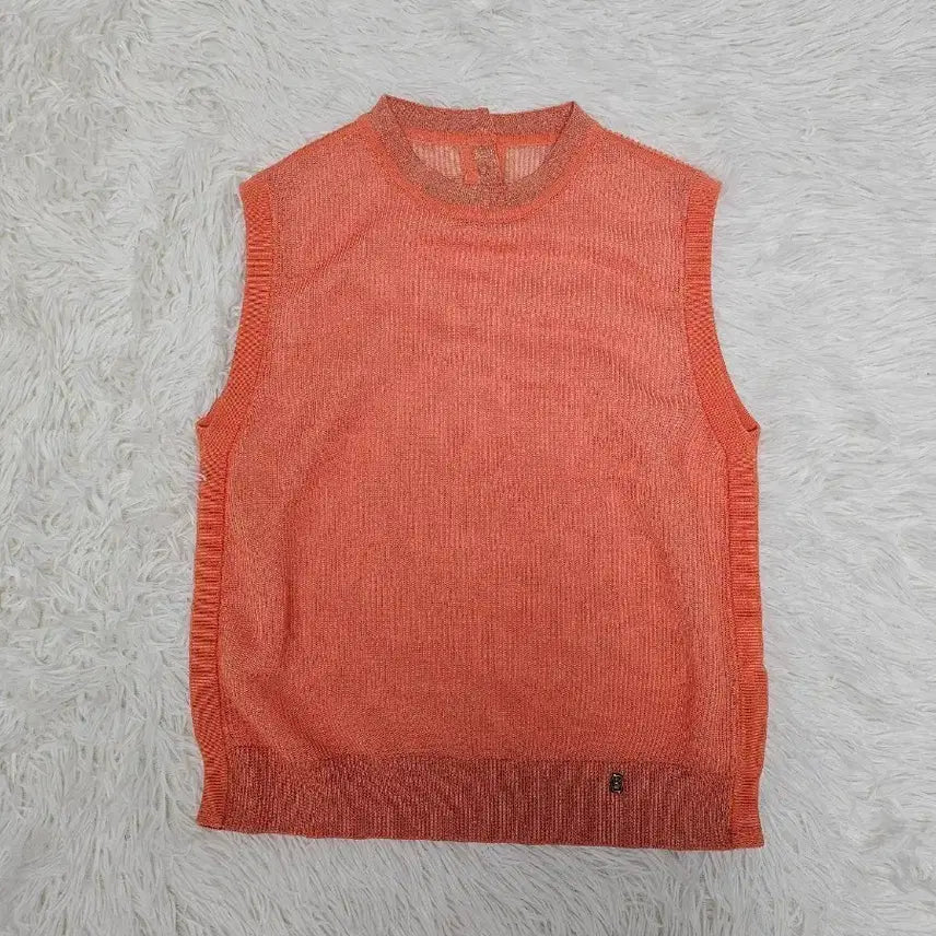 [BUNJANG] Bogner Orange Knit Vest 90 / 보그너 오렌지색 니트 조끼 90