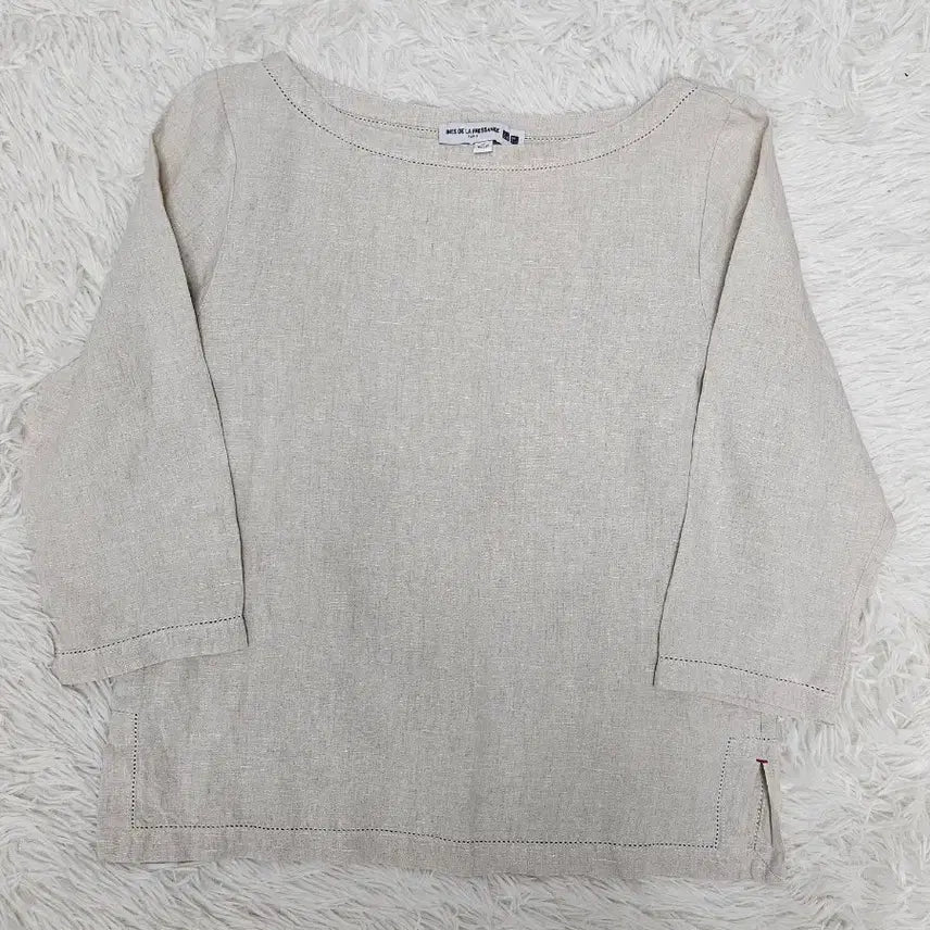 [BUNJANG] Uniqlo Linen Blend 3/4 Sleeve T-Shirt (M) / 유니클로 린넨 혼방 7부 티셔츠 M