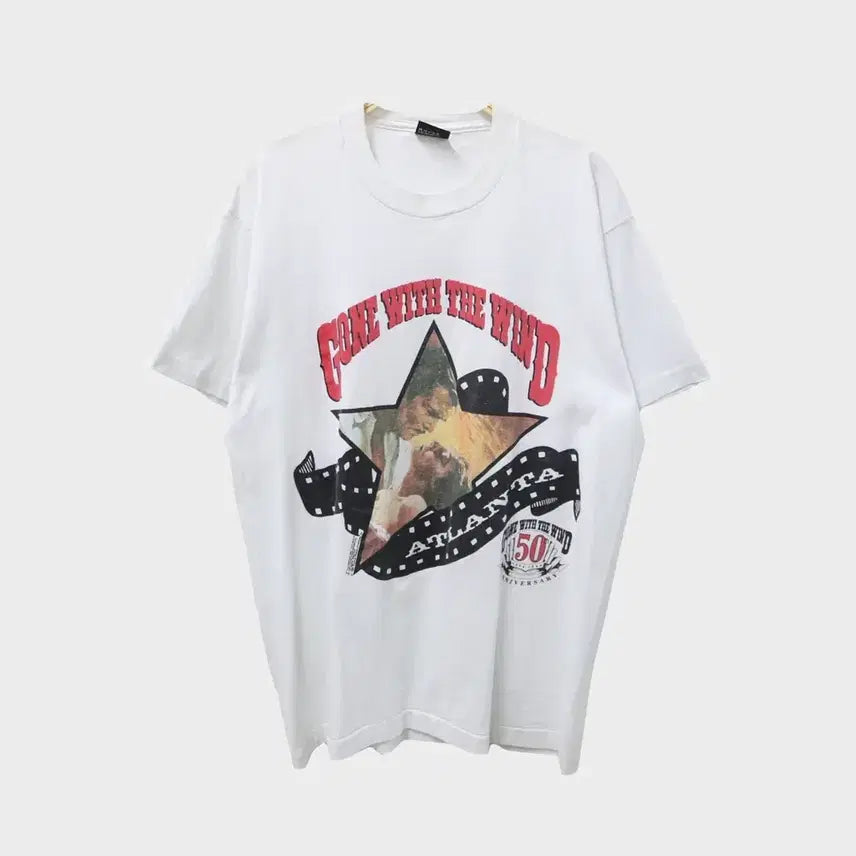 [BUNJANG] 80's Gone With The Wind 50th Anniversary Unisex Cotton Polyester T-Shirt / 80'S GONE WITH THE WIND 50TH 69747