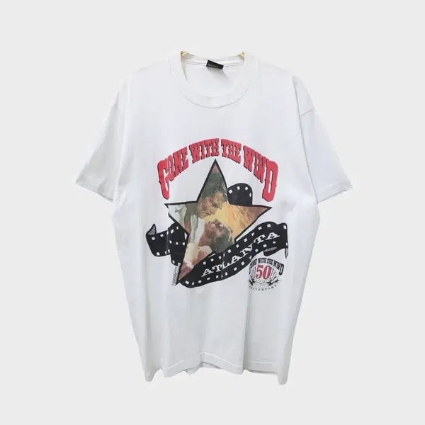 [BUNJANG] 80's Gone With The Wind 50th Anniversary Unisex Cotton Polyester T-Shirt / 80'S GONE WITH THE WIND 50TH 69747