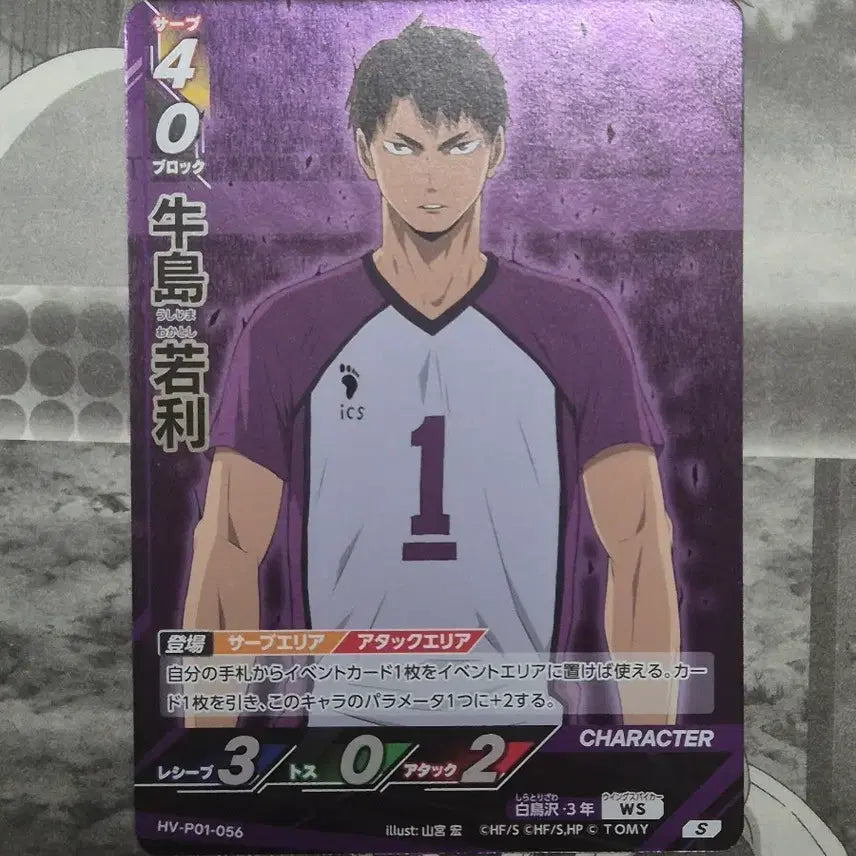 [BUNJANG] Haikyuu!! Wakatoshi Ushijima Break Card / 하이큐 우시지마 와카토시 카드 바보카 브레이크