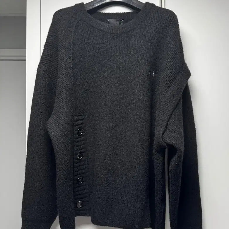 [BUNJANG] Songzio Homme X Elliot Emile Crewneck Knit Black Size 50 / [50] 송지오옴므X엘리엇에밀 크루넥 니트 블랙