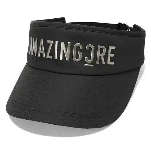 [BUNJANG] Black Golf Visor Sun Cap with Metallic Logo / 골프 썬바이저 썬캡 새상품