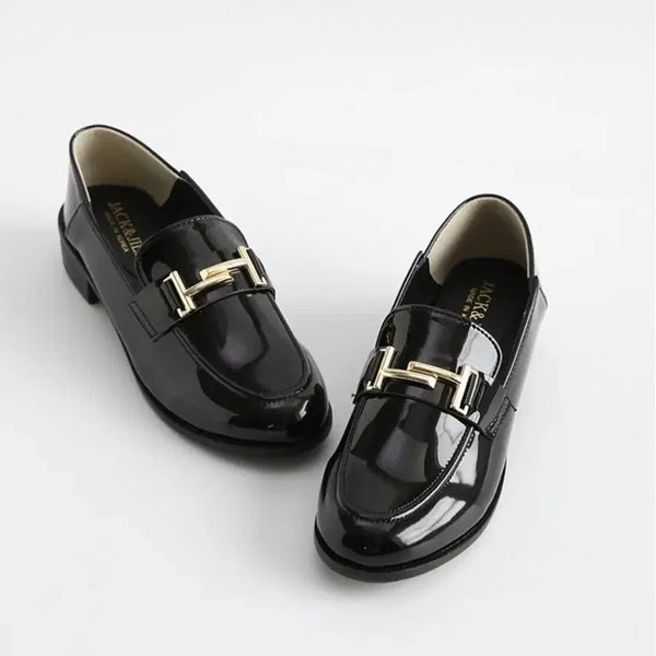 [BUNJANG] Comfort Enamel Loafers - Black / #에나멜로퍼 #로퍼230 #컴포트로퍼   #단화 #플랫슈즈 #여성구두