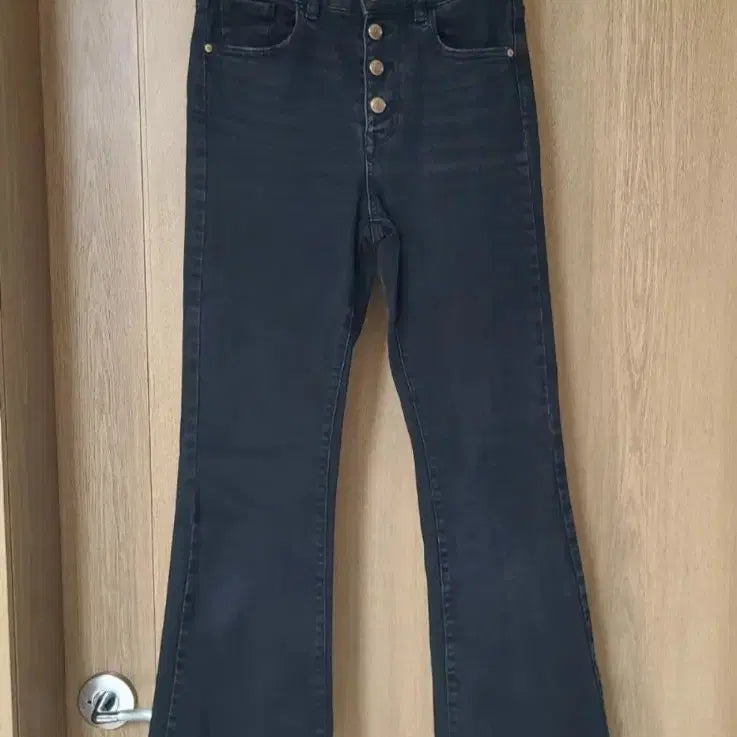 [BUNJANG] ZARA Black Bootcut Pants / ZARA 자라 블랙진 부츠컷 팬츠 스판 바지 25~26인치