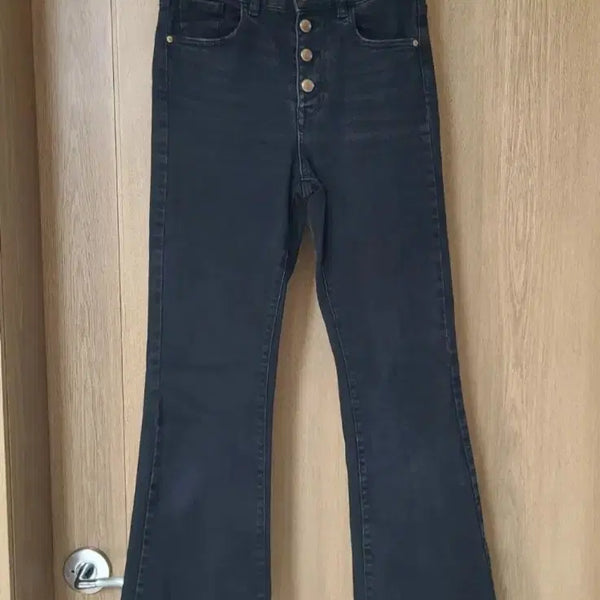 [BUNJANG] ZARA Black Bootcut Pants / ZARA 자라 블랙진 부츠컷 팬츠 스판 바지 25~26인치