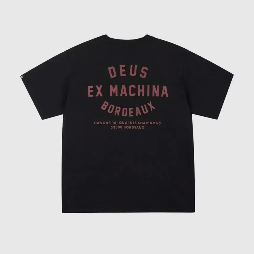 [BUNJANG] Deus Ex Machina Bordeaux Short-Sleeve T-Shirt (New) / 데우스 엑스 마키나 보르도 반팔티 (새상품)