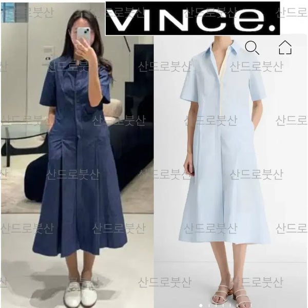 [BUNJANG] Vince Silk Shirt Dress Black L / 새상품] 타임<빈스셔츠 원피스 L>막스마라 버버리 랄프로렌 산드로 마쥬
