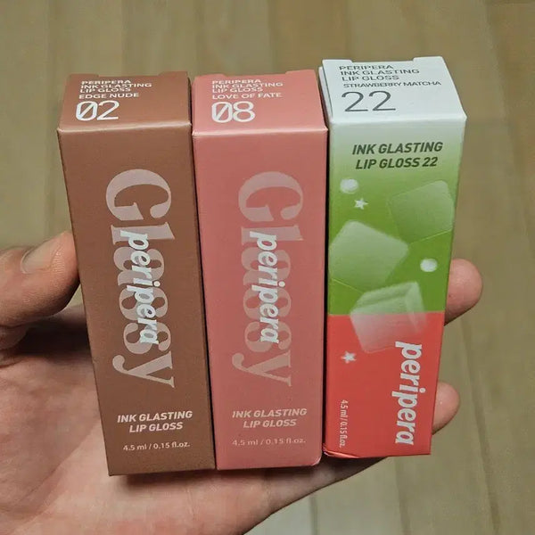 [BUNJANG] Peripera Ink Glasting Lip Gloss Edge Nude Strawberry Matcha Love Of Fate / 페리페라 잉크 글래스팅 립글로스 엣지누드 스트로베리말차 러브오브페이트