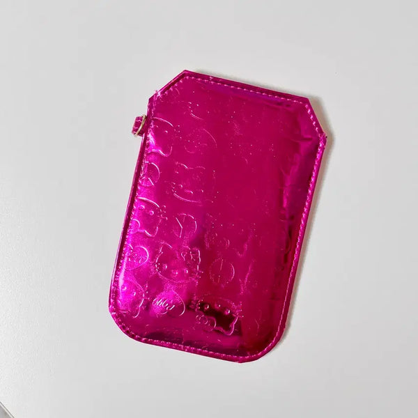 [BUNJANG] Hello Kitty Enamel Gal Pink Card Holder / 키티 지갑 에나멜 갸루 핑크 카드지갑
