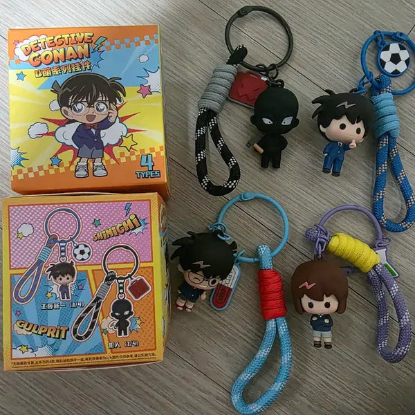 [BUNJANG] Detective Conan 4-Piece Full Set Keychain / (4종 풀셋) DETECTIVE CONAN 코난 키링