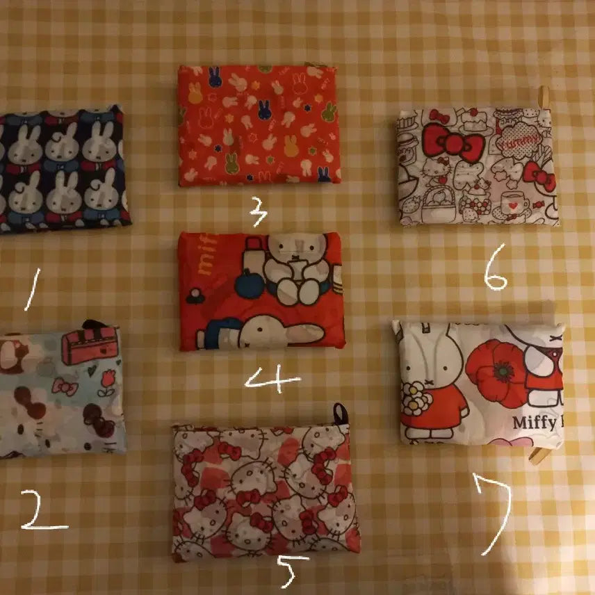 [BUNJANG] Miffy & Hello Kitty Shopping Bag / 미피,키티 53cm 장바구니  (새상품)