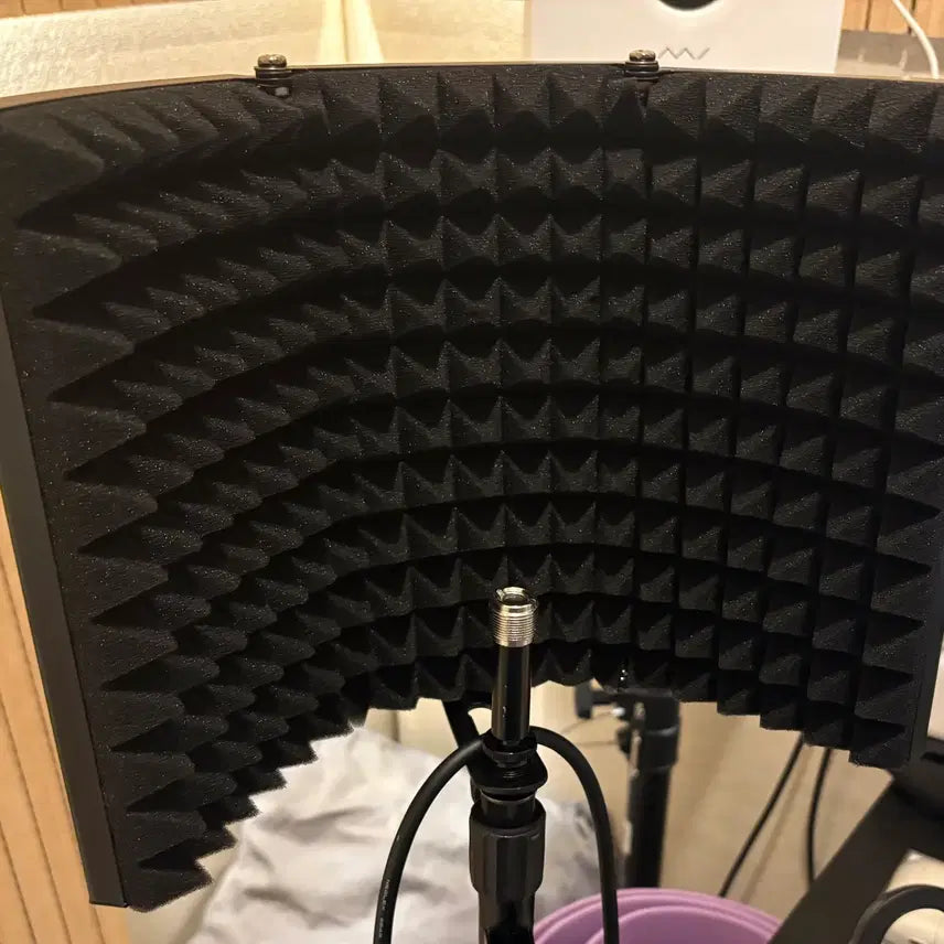 [BUNJANG] Foldable Reflection Filter (Small) - Noise Blocking / 접이식 리플렉션 필터 소형(외부음 노이즈 차단 방음부스 효과)