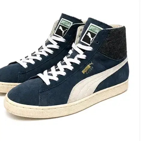 [BUNJANG] Puma Suede Mid Sneakers Navy / 푸마 스웨이드 미드 스니커즈 네이비 270