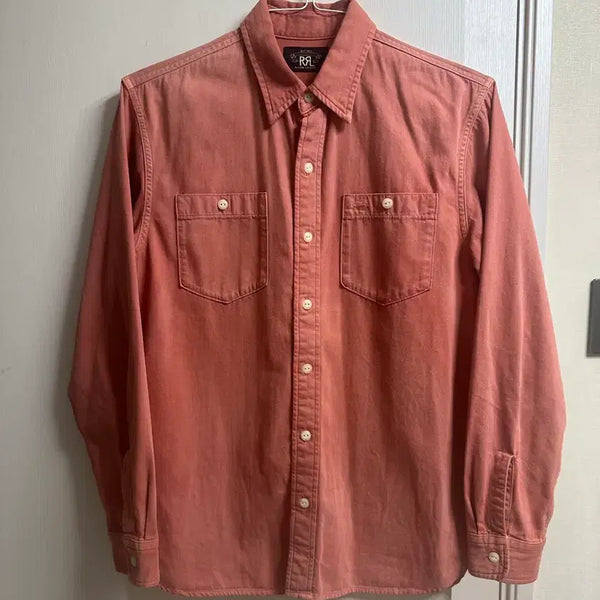 [BUNJANG] RRL Double RL Coral Pink Western Shirt M / RRL 더블알엘 셔츠 M 코랄 핑크