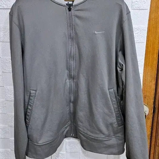[BUNJANG] Nike Gray Track Jacket (Fleece Lined) XL / 나이키 회색 트랙 자켓 기모 져지 XL