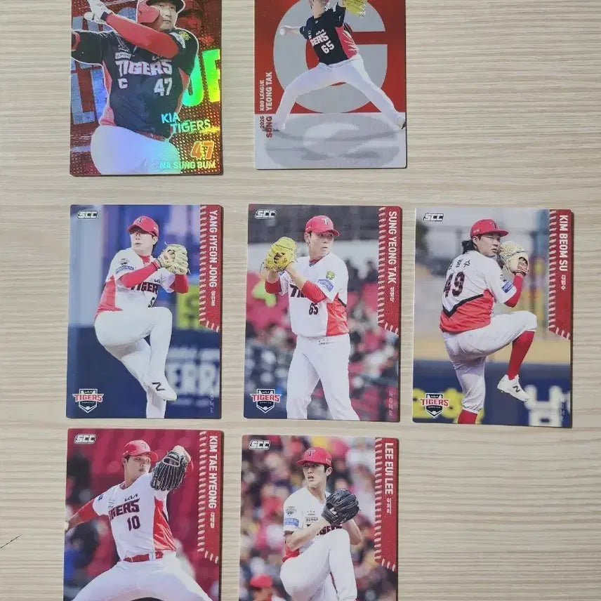 [BUNJANG] KBO Kia Tigers Player Cards Bundle Set / 2026 KBO  기아 선수 카드 홀로, 알파벳, 일반(일괄판매)
