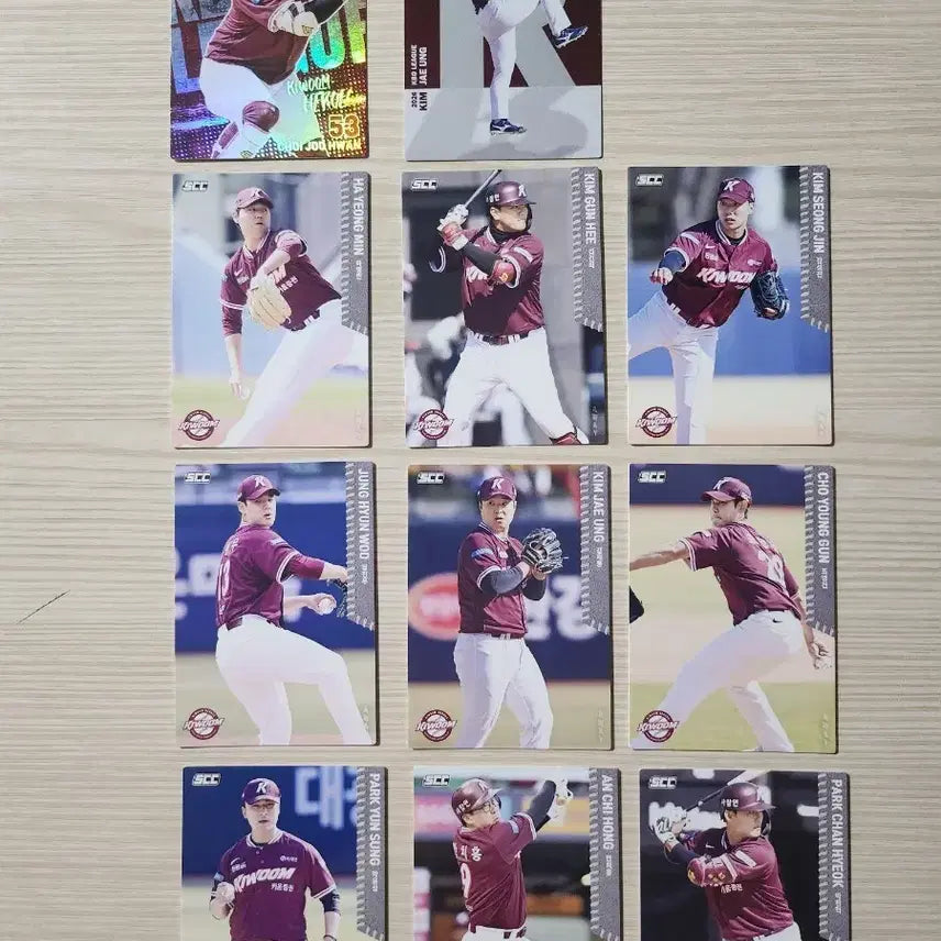 [BUNJANG] 2026 KBO Kiwoom Heroes Player Cards Bundle Set / 2026 KBO 키움 선수 카드 홀로, 알파벳, 일반(일괄판매)